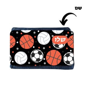 קלמר ג'ינס בעיצוב ספורט(C) עם שם בהתאמה אישית